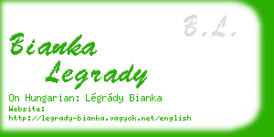 bianka legrady business card